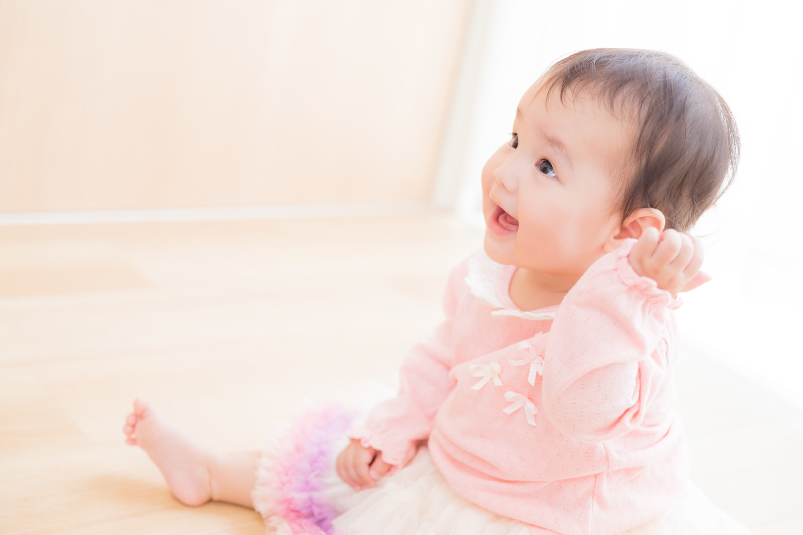 笑顔の赤ちゃん